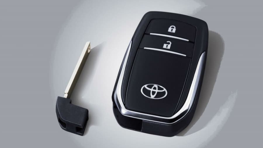 A smart car key featuring car security options