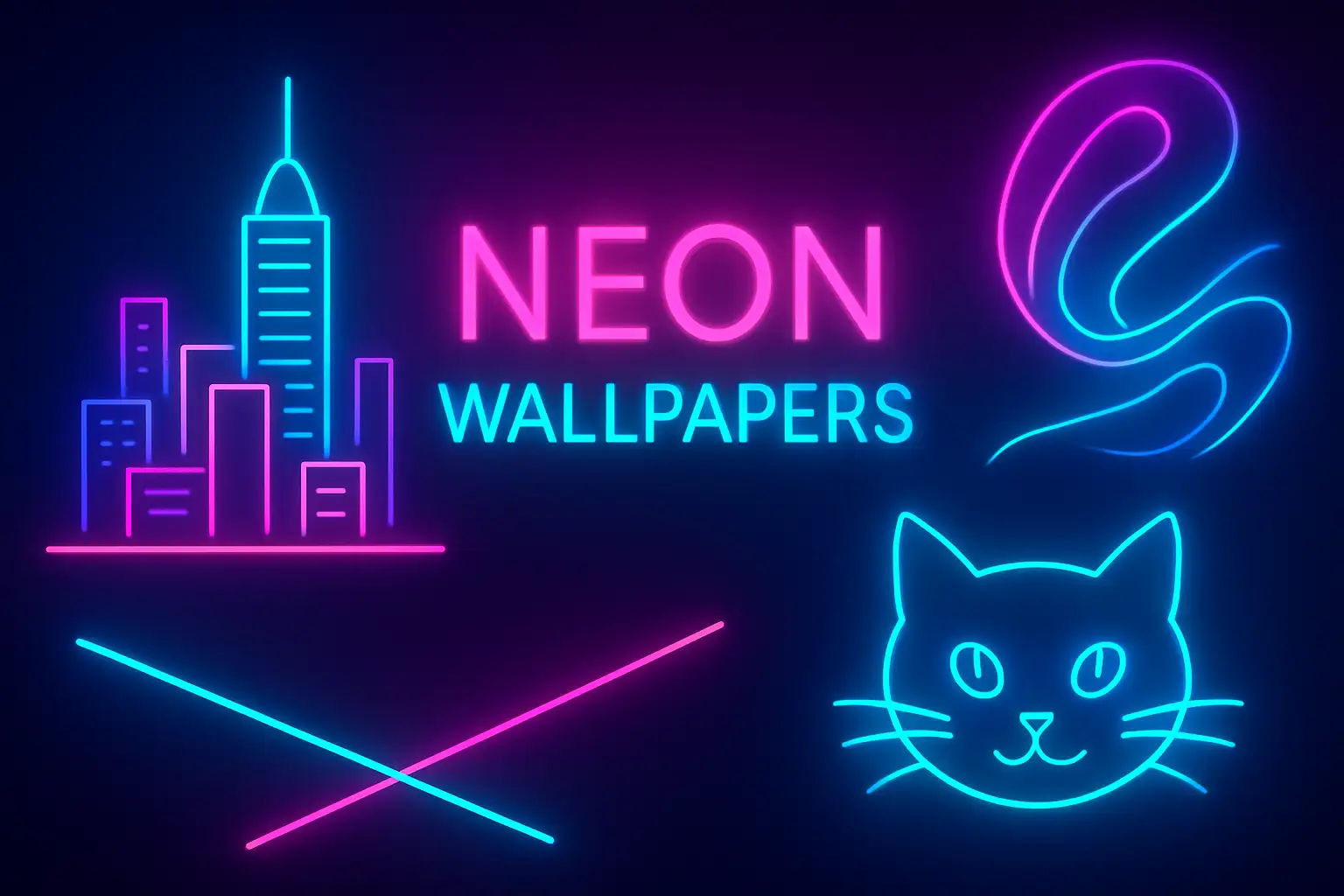 best neon wallpapers