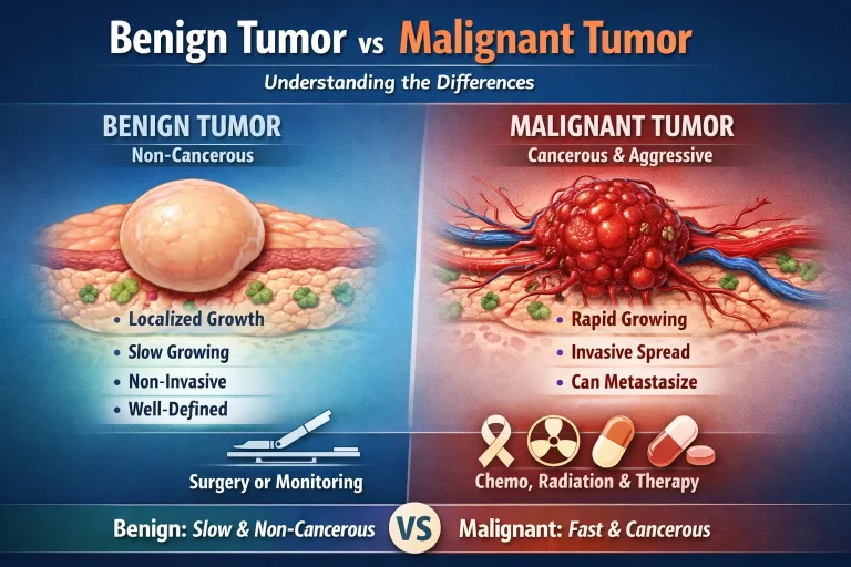 benign tumor and malignant tumor difference