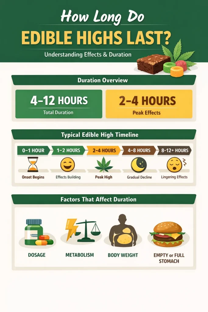 how long do edible highs last