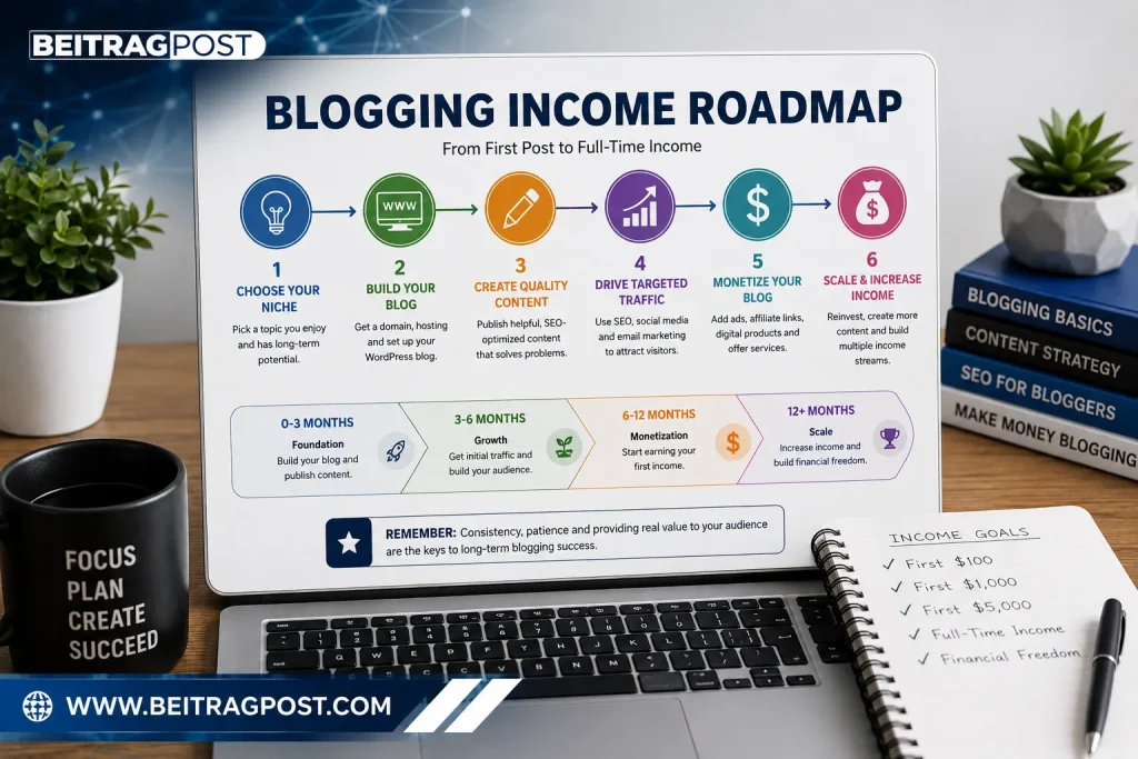 Blogging income roadmap