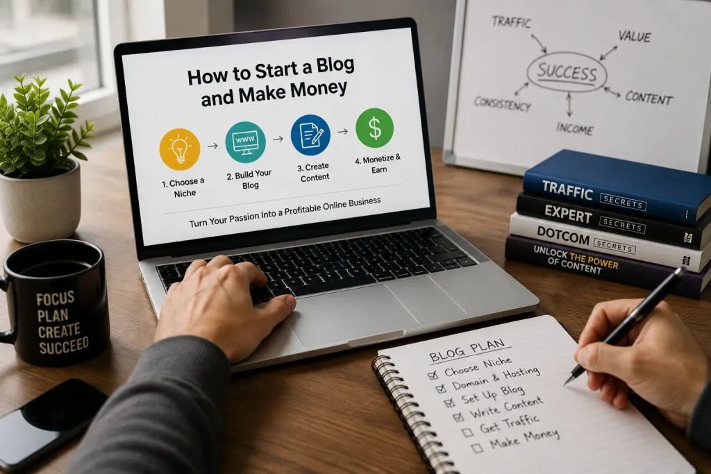 how to start a blog and make money