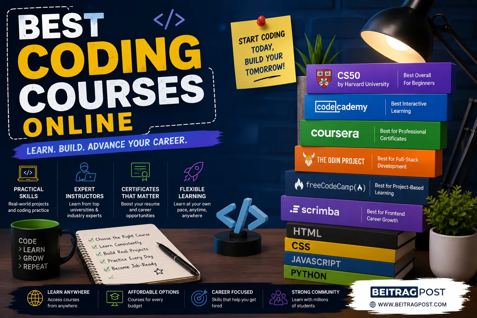 best coding courses online