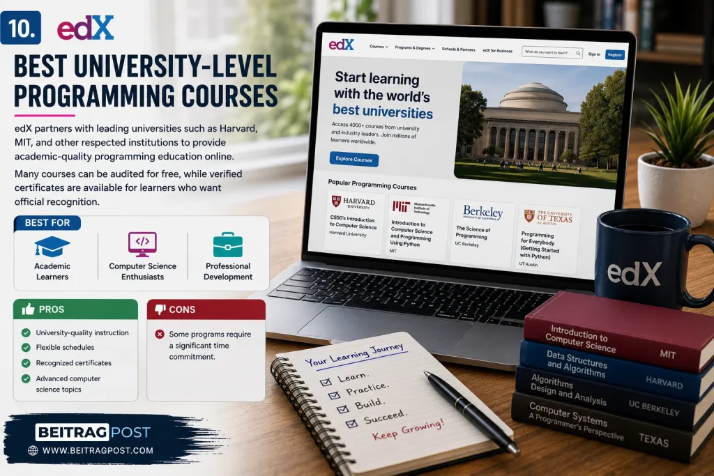 edX best coding courses online