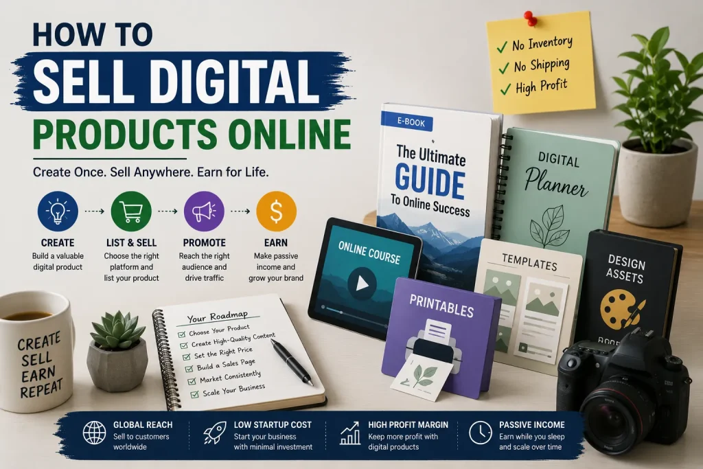 how to sell digital products online