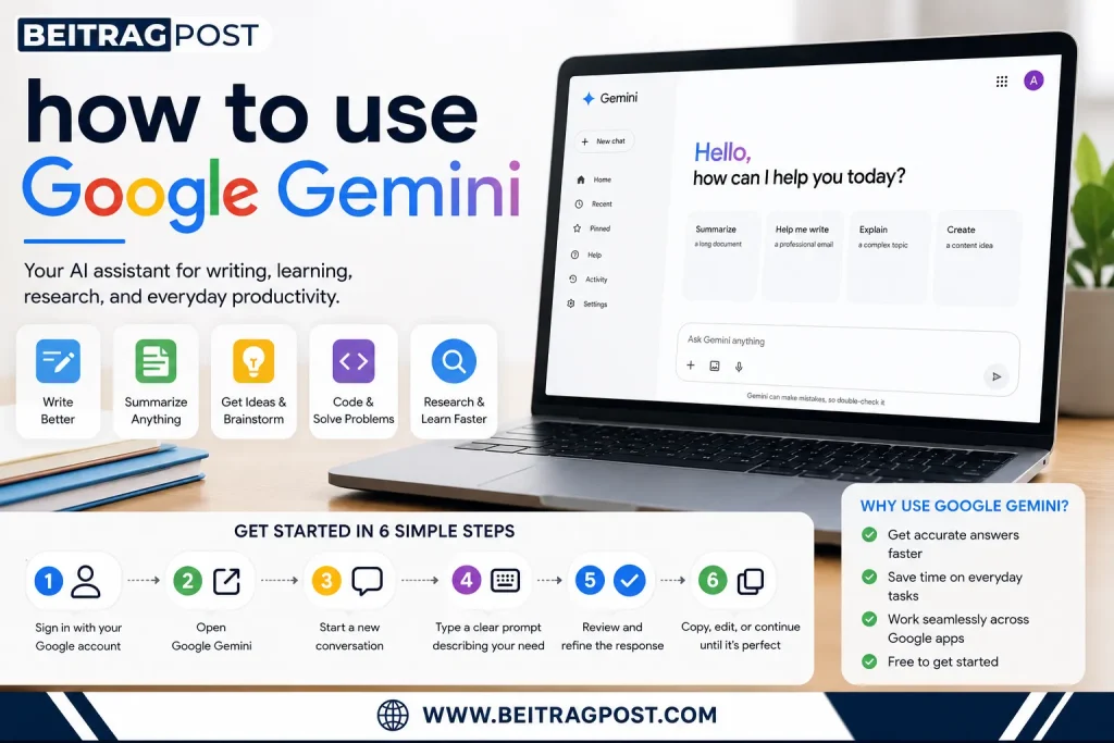 how to use Google Gemini