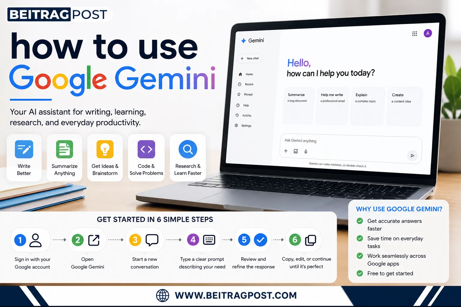 how to use Google Gemini