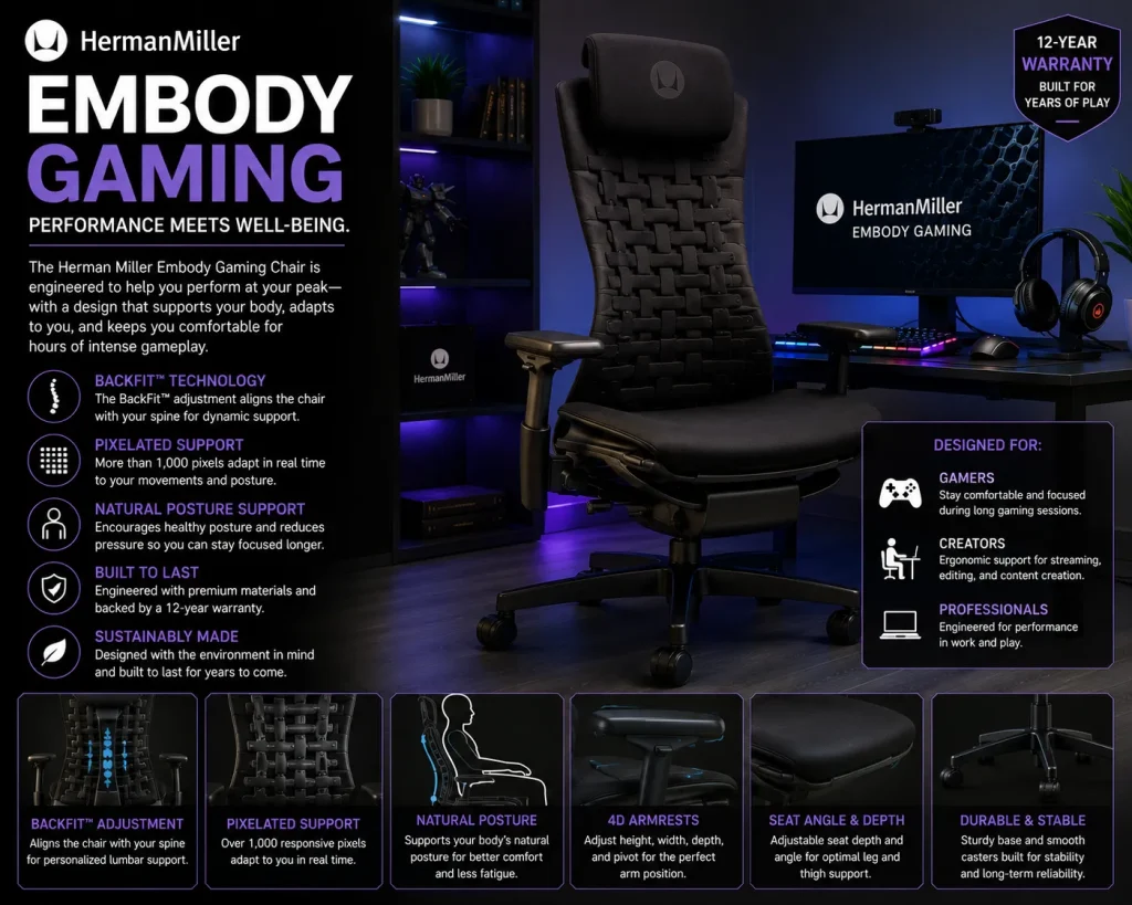 Herman Miller Embody Gaming